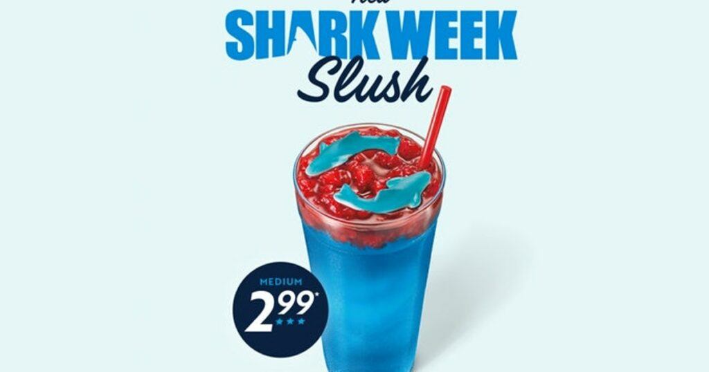 You Have To See This Sonic Shark Week Slush Review Food Rankers 8659