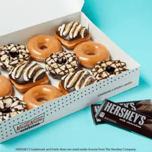 rispy Kreme S'mores Donuts With Hershey's Chocolate