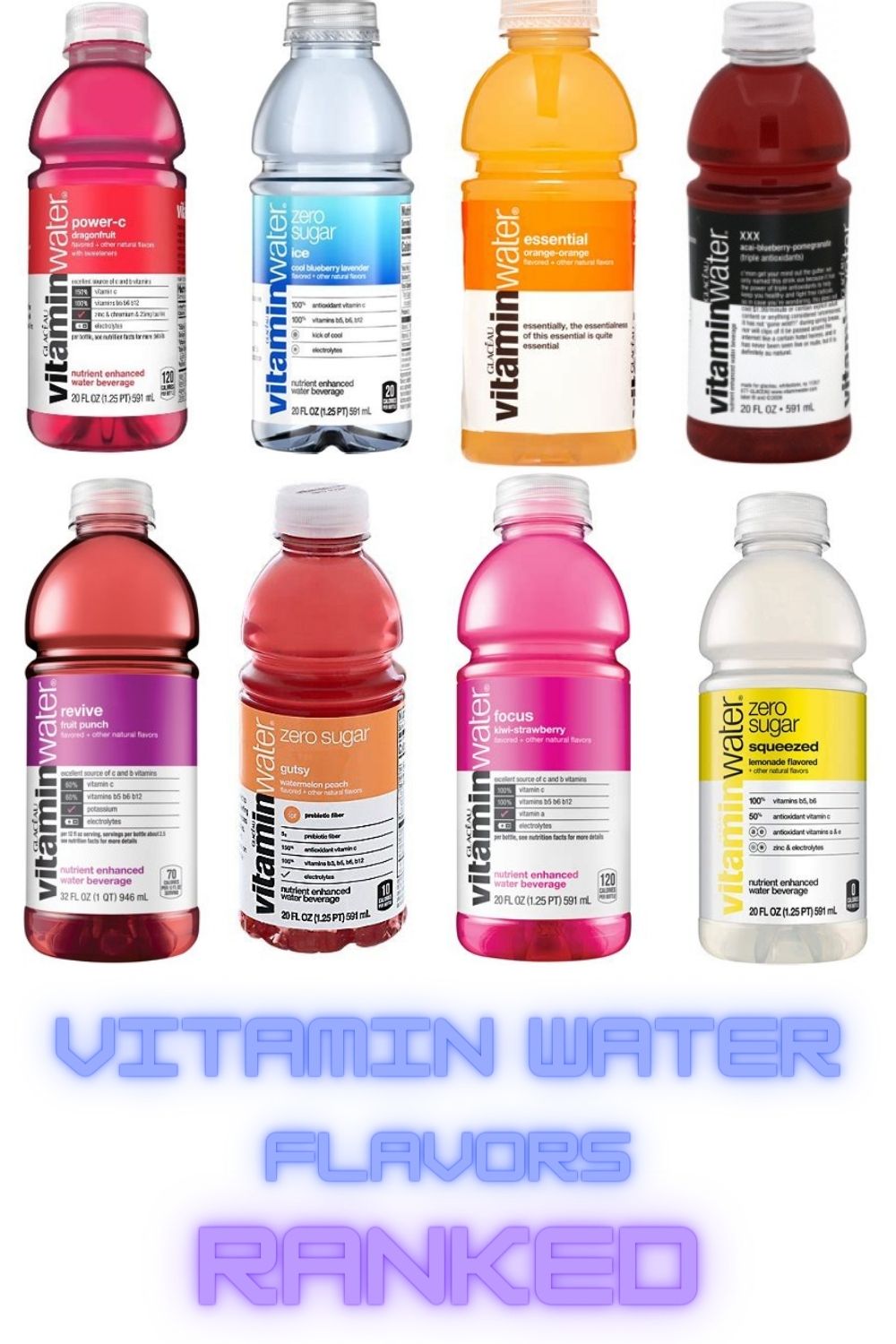 vitaminwater flavors