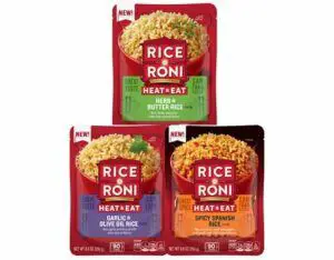 rice-a-roni microwavable heat & eat rice pouches