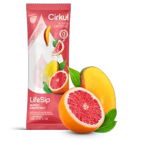 LifeSip Mango Grapefruit cirkul water bottle flavors