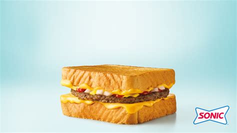 Sonic Grilled Cheese Burger Review - Food Rankers