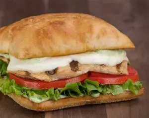 Habit Burger Grill Chicken Caprese On Garlic Ciabatta Sandwich