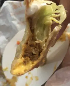 taco bell cantina crispy melt tsco inside