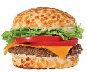 Jack In The Box New Cheddar Loaded Cheeseburger With Cheese Bun