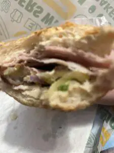 Subway Club Sandwich (inside)