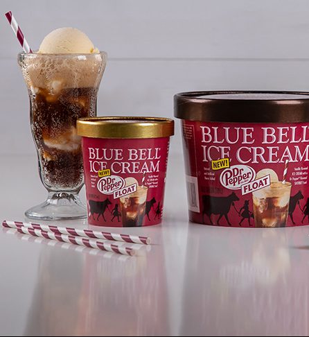 Blue Bell Dr Pepper Float ice cream